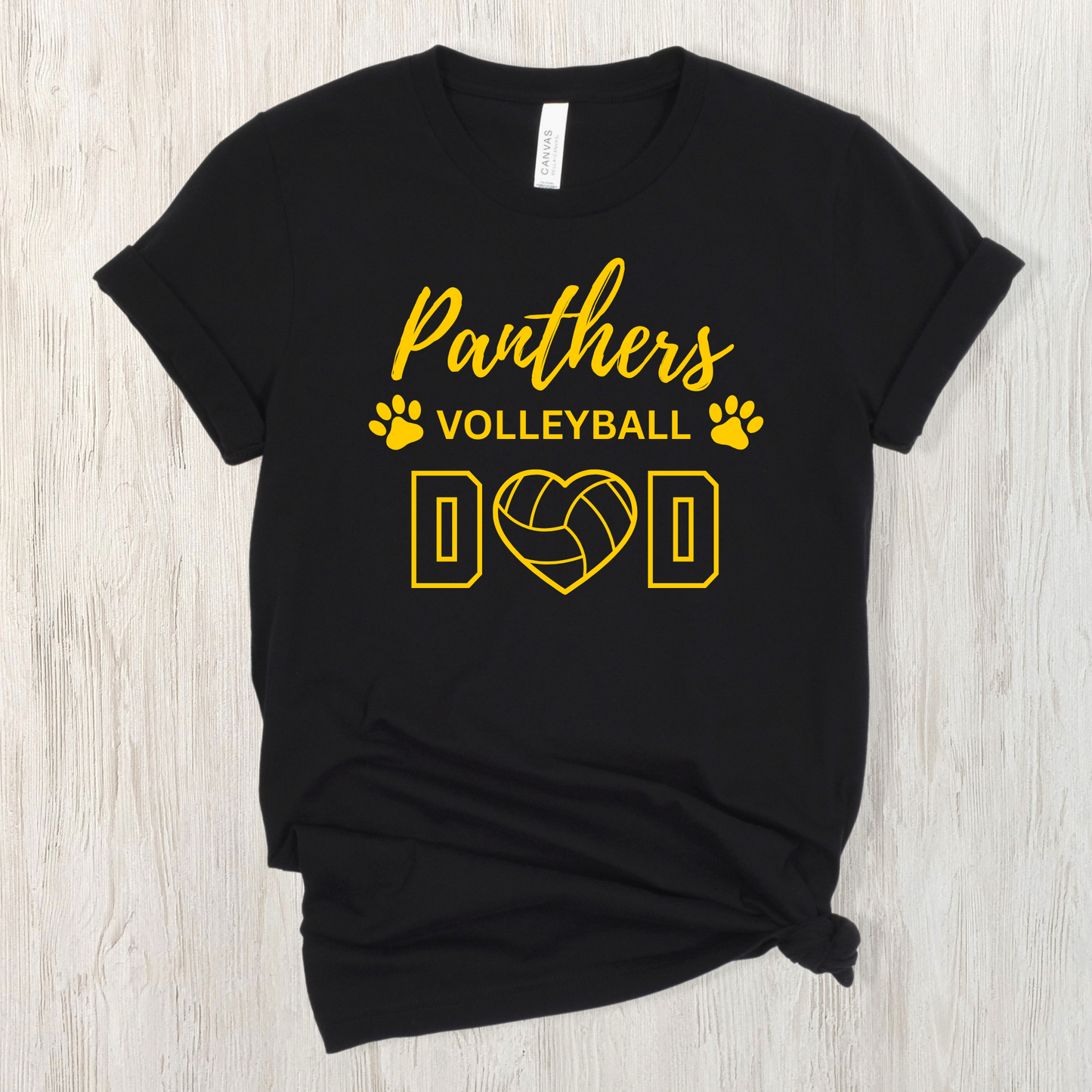 Panthers Volleyball Dad Black