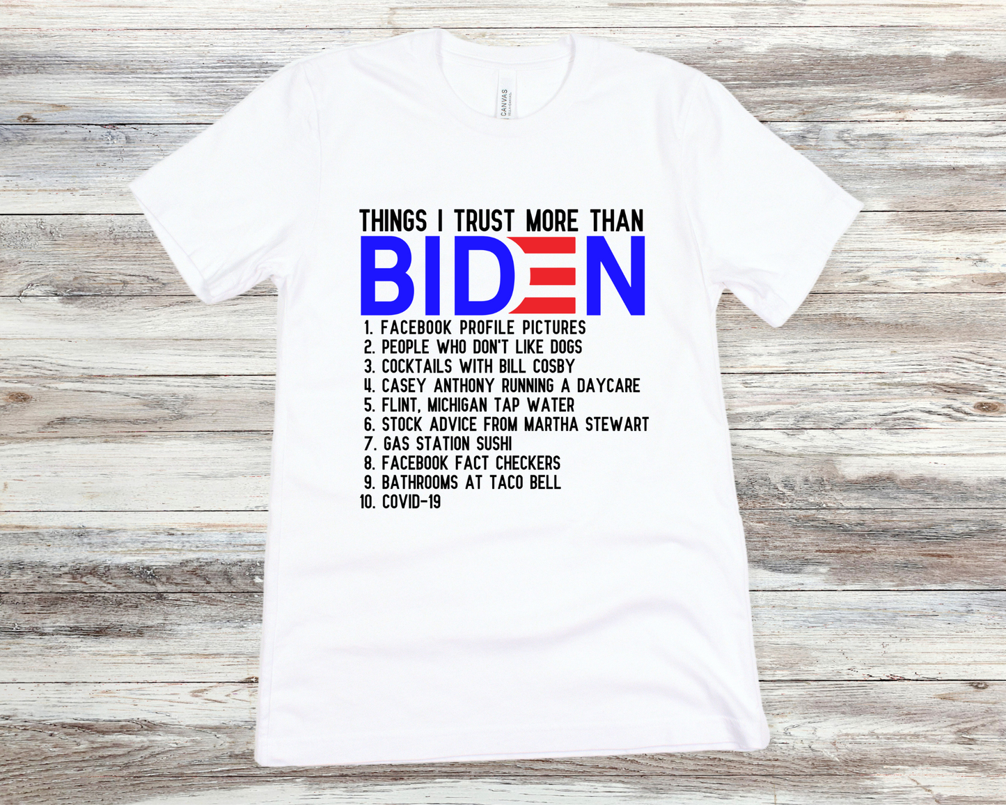 Things I Trust More Than Biden