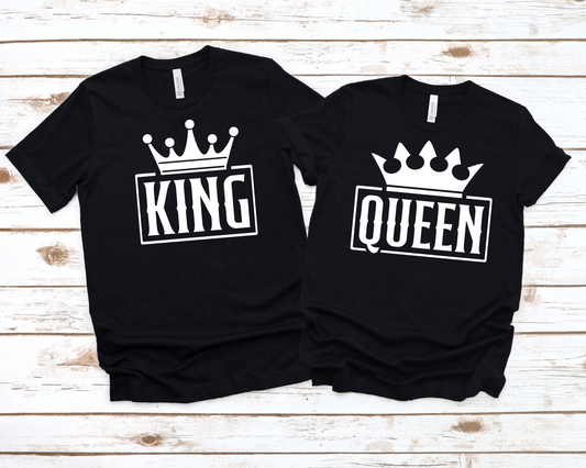 King & Queen Couples Shirts-Queen